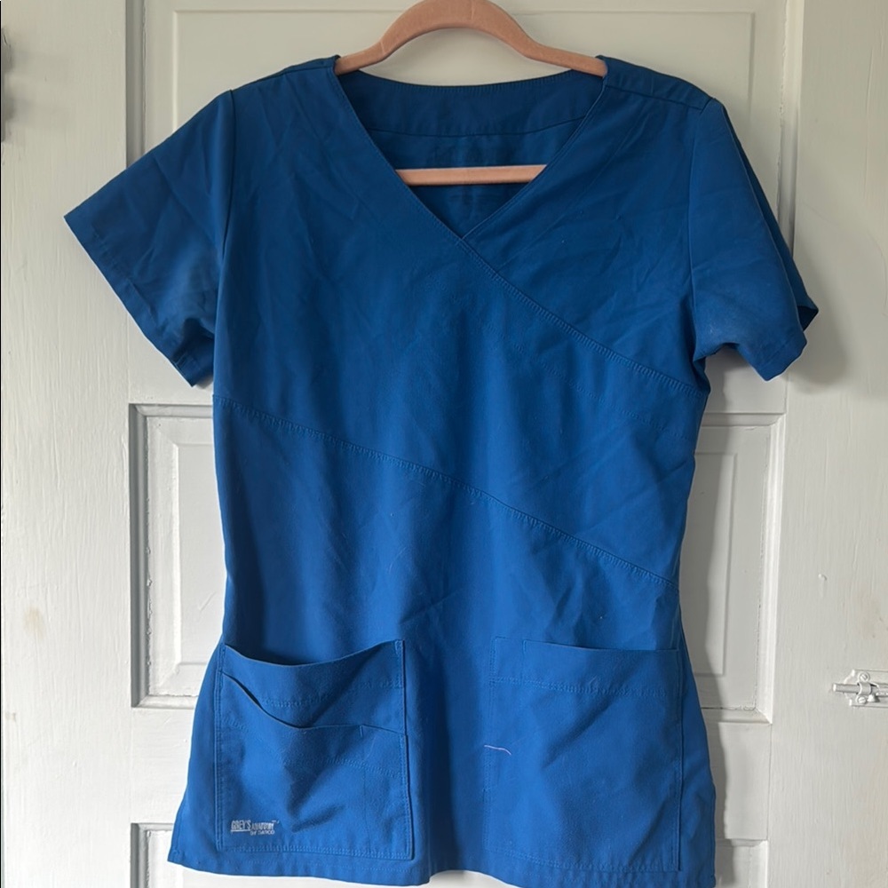Grey’s Anatomy Signature Royal Blue Scrub Top